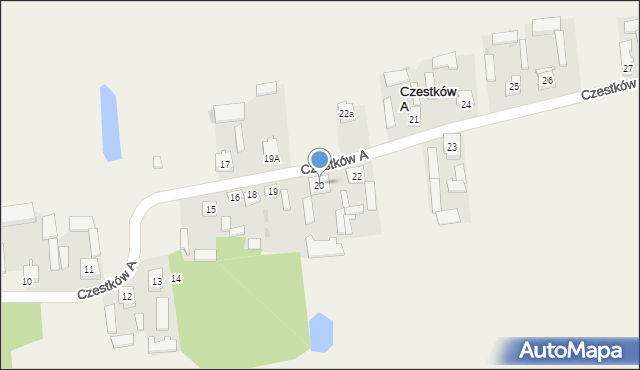 Czestków A, Czestków A, 20, mapa Czestków A