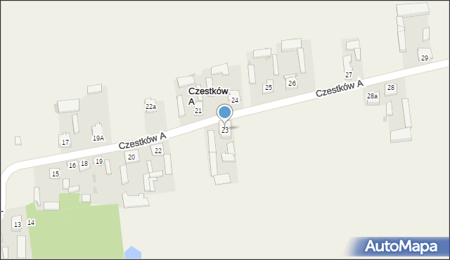 Czestków A, Czestków A, 23, mapa Czestków A