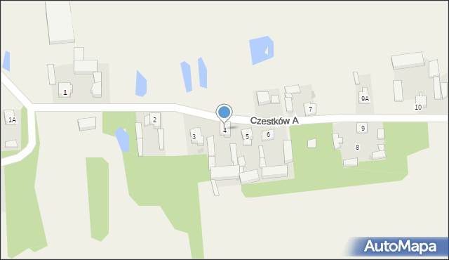 Czestków A, Czestków A, 4, mapa Czestków A