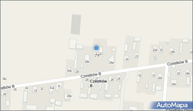 Czestków B, Czestków B, 27a, mapa Czestków B