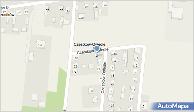 Czestków-Osiedle, Czestków-Osiedle, 19, mapa Czestków-Osiedle