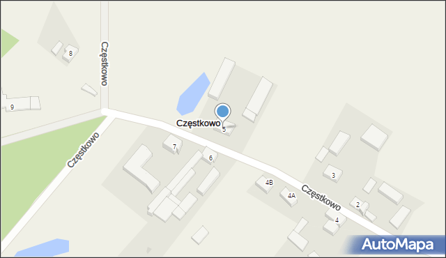 Częstkowo, Częstkowo, 5, mapa Częstkowo