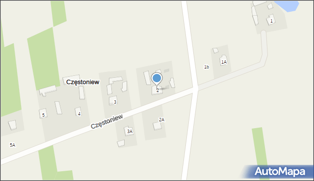 Częstoniew, Częstoniew, 2, mapa Częstoniew
