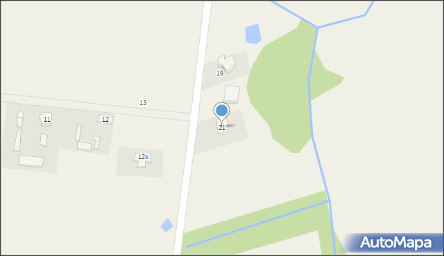 Częstoniew, Częstoniew, 21, mapa Częstoniew