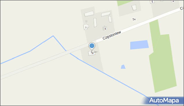 Częstoniew, Częstoniew, 7a, mapa Częstoniew