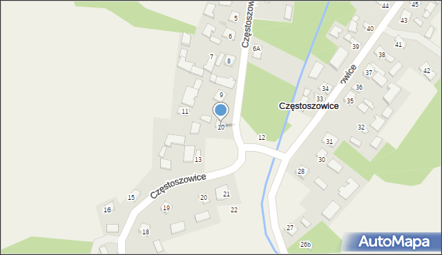 Częstoszowice, Częstoszowice, 10, mapa Częstoszowice