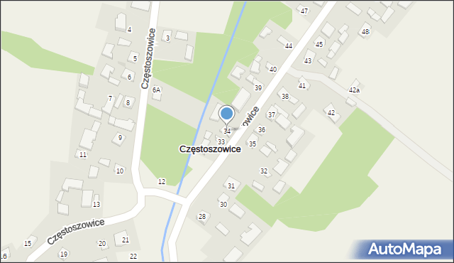 Częstoszowice, Częstoszowice, 34, mapa Częstoszowice