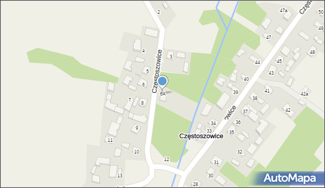 Częstoszowice, Częstoszowice, 6A, mapa Częstoszowice