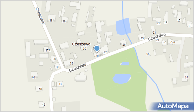 Czeszewo, Czeszewo, 28, mapa Czeszewo