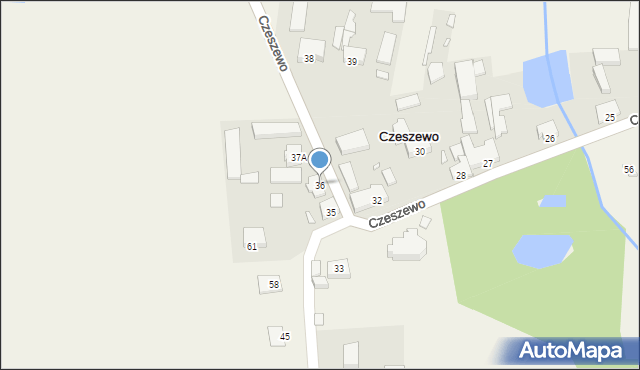 Czeszewo, Czeszewo, 36, mapa Czeszewo