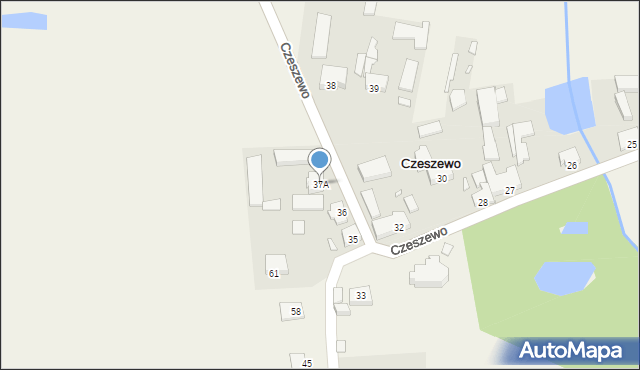 Czeszewo, Czeszewo, 37A, mapa Czeszewo