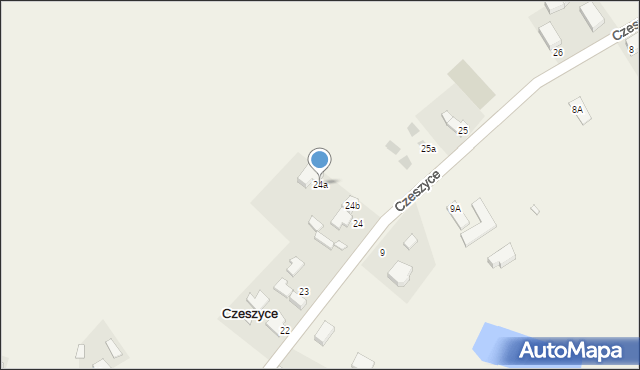 Czeszyce, Czeszyce, 24a, mapa Czeszyce