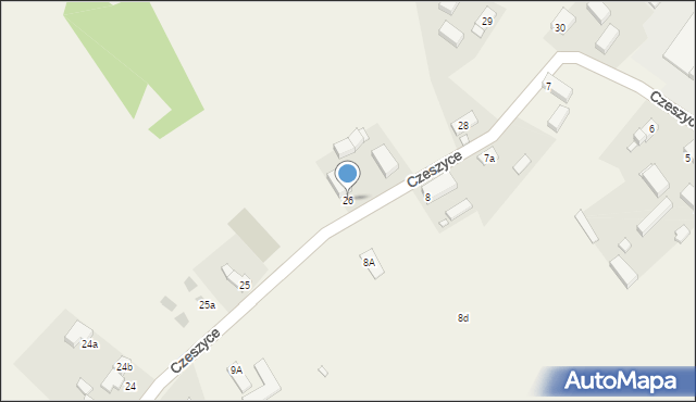 Czeszyce, Czeszyce, 26, mapa Czeszyce