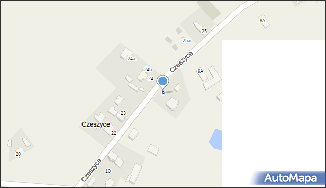 Czeszyce, Czeszyce, 9, mapa Czeszyce