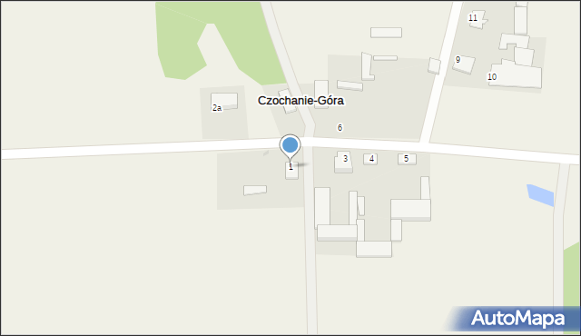 Czochanie-Góra, Czochanie-Góra, 1, mapa Czochanie-Góra