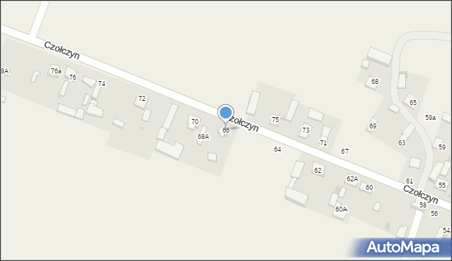 Czołczyn, Czołczyn, 66, mapa Czołczyn