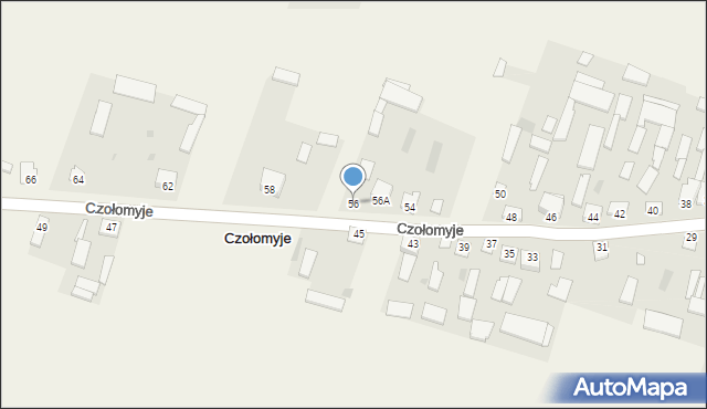 Czołomyje, Czołomyje, 56, mapa Czołomyje