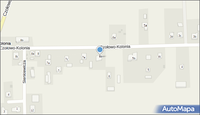 Czołowo-Kolonia, Czołowo-Kolonia, 9b, mapa Czołowo-Kolonia