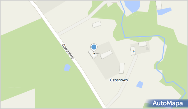 Czosnowo, Czosnowo, 7, mapa Czosnowo