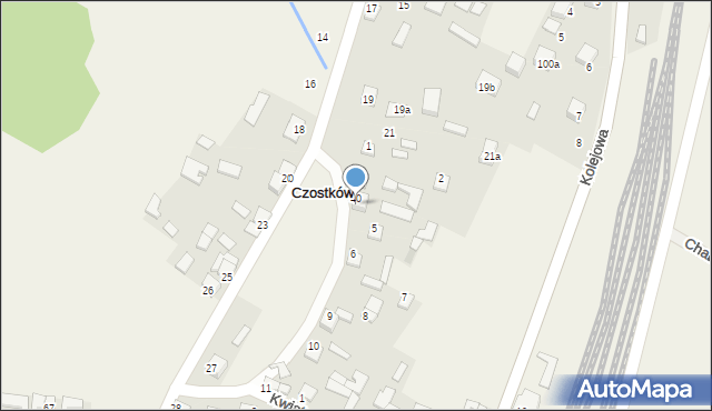 Czostków, Czostków, 49, mapa Czostków