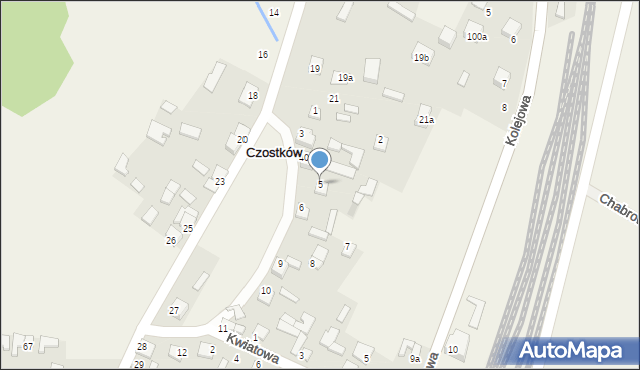 Czostków, Czostków, 51, mapa Czostków