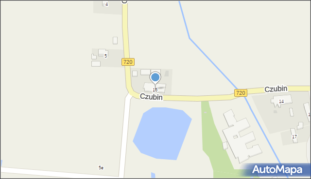 Czubin, Czubin, 16, mapa Czubin
