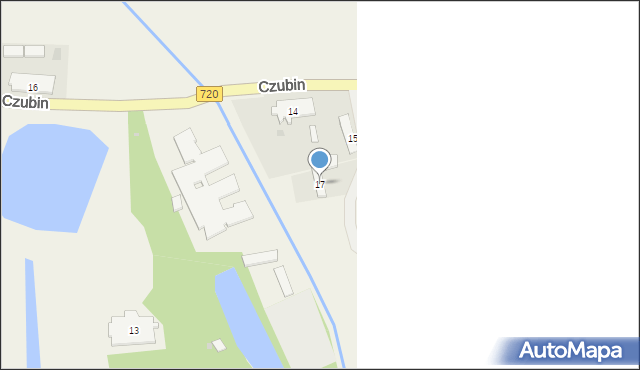 Czubin, Czubin, 17, mapa Czubin