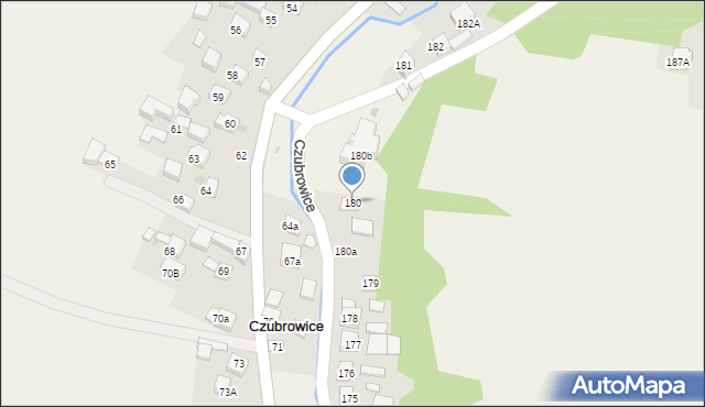 Czubrowice, Czubrowice, 180, mapa Czubrowice