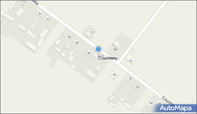 Czuchleby, Czuchleby, 59, mapa Czuchleby