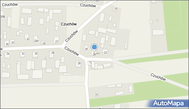 Czuchów, Czuchów, 24, mapa Czuchów