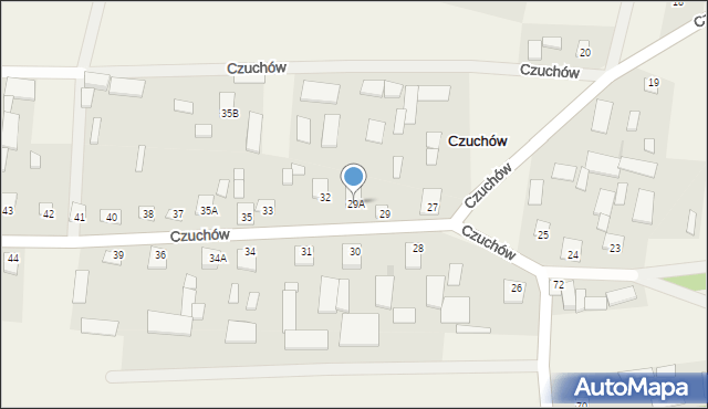 Czuchów, Czuchów, 29A, mapa Czuchów