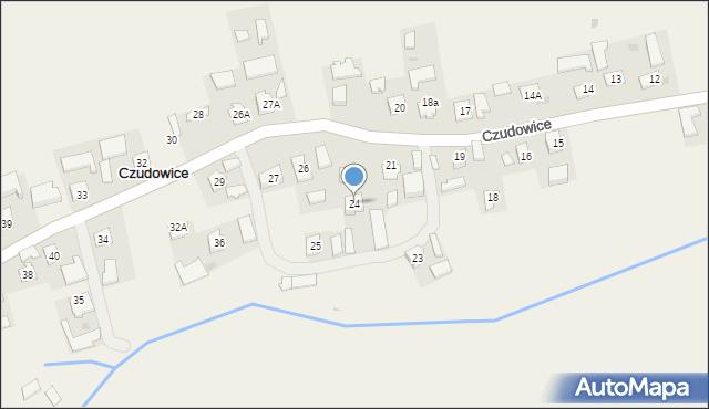 Czudowice, Czudowice, 24, mapa Czudowice