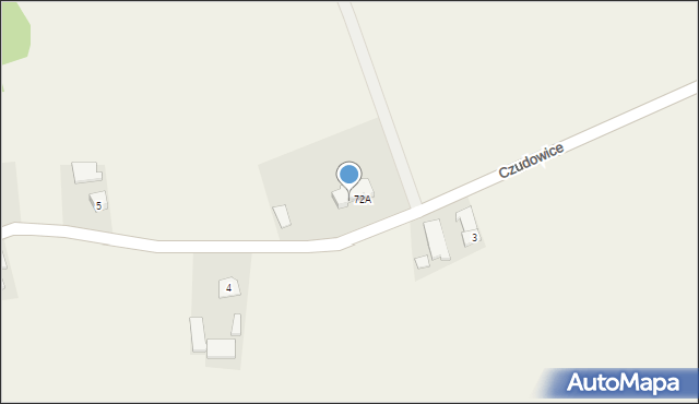 Czudowice, Czudowice, 72B, mapa Czudowice