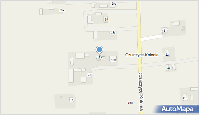 Czułczyce-Kolonia, Czułczyce-Kolonia, 18a, mapa Czułczyce-Kolonia