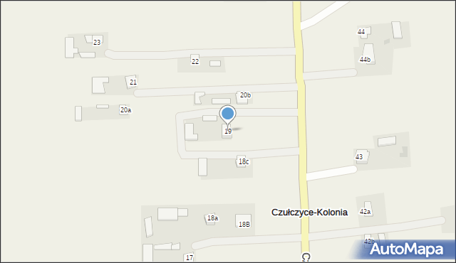 Czułczyce-Kolonia, Czułczyce-Kolonia, 19, mapa Czułczyce-Kolonia