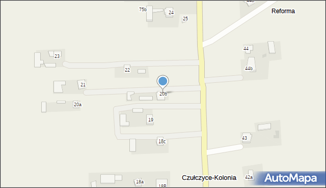 Czułczyce-Kolonia, Czułczyce-Kolonia, 20b, mapa Czułczyce-Kolonia