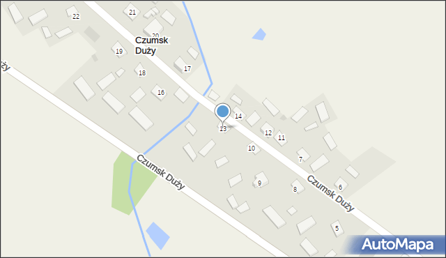 Czumsk Duży, Czumsk Duży, 13, mapa Czumsk Duży