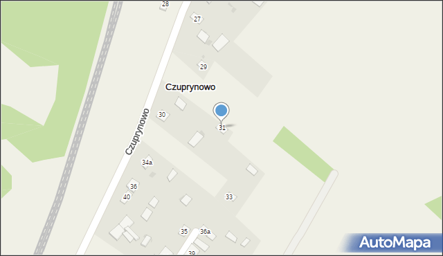 Czuprynowo, Czuprynowo, 31, mapa Czuprynowo