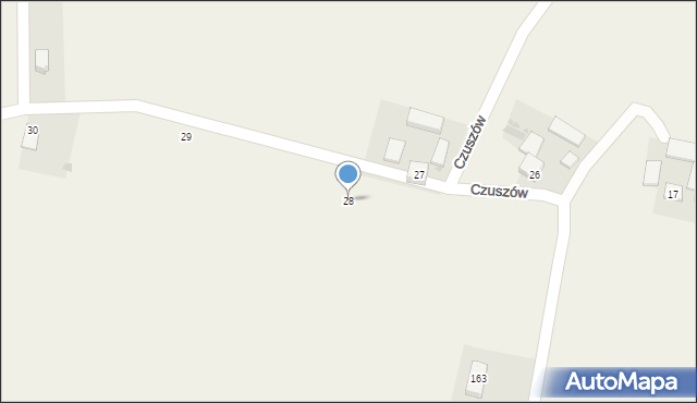 Czuszów, Czuszów, 28, mapa Czuszów