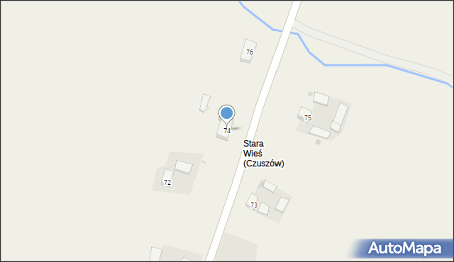 Czuszów, Czuszów, 74, mapa Czuszów