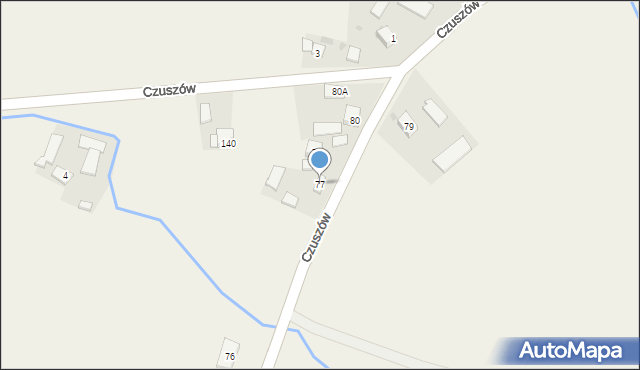 Czuszów, Czuszów, 77, mapa Czuszów