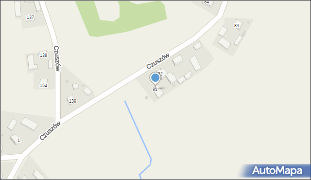 Czuszów, Czuszów, 81, mapa Czuszów