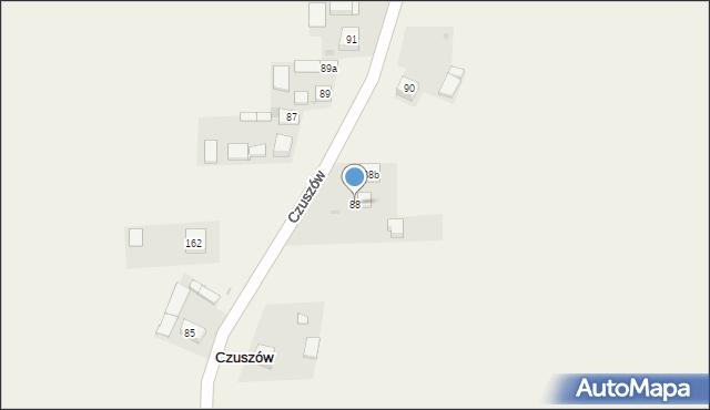 Czuszów, Czuszów, 88, mapa Czuszów