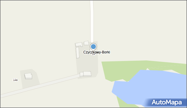 Czyczkowy, Czyczkowy-Wybudowanie, 14, mapa Czyczkowy