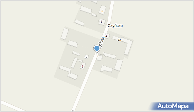 Czyńcze, Czyńcze, 3, mapa Czyńcze