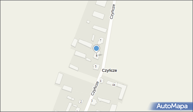 Czyńcze, Czyńcze, 6, mapa Czyńcze