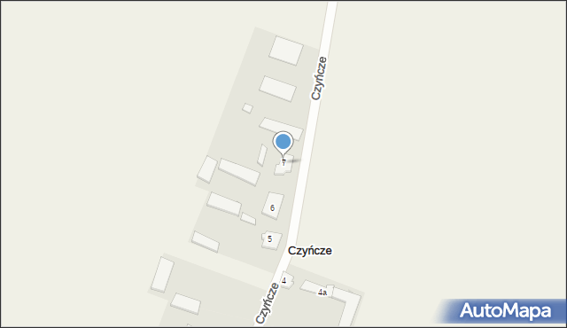 Czyńcze, Czyńcze, 7, mapa Czyńcze