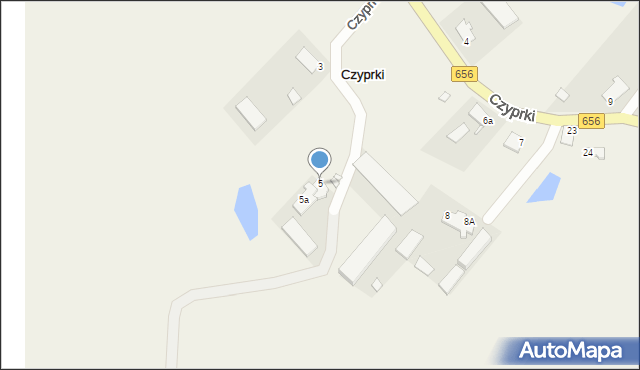 Czyprki, Czyprki, 5, mapa Czyprki