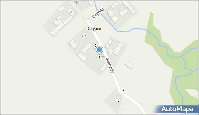 Czyprki, Czyprki, 3, mapa Czyprki