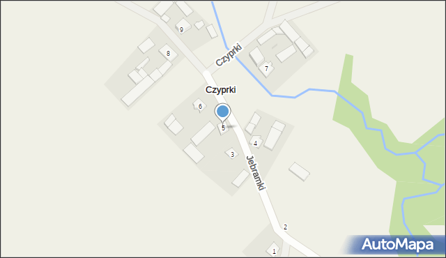 Czyprki, Czyprki, 5, mapa Czyprki